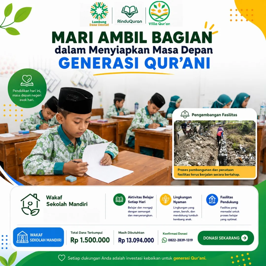 Mari Ambil Bagian Dalam Menyiapkan Masa Depan Generasi Qurani