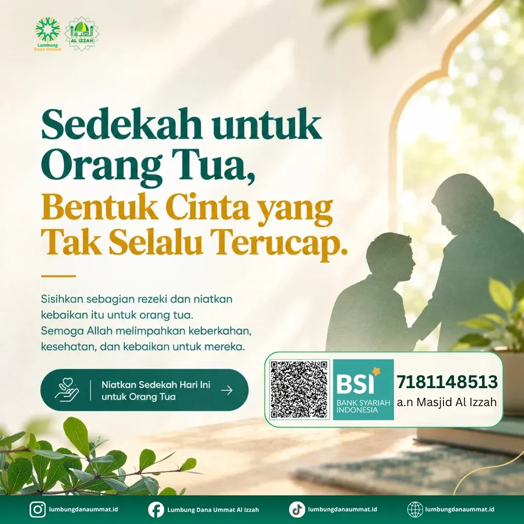 Sedekah untuk orang tua, bentuk cinta yang tak selalu terucap