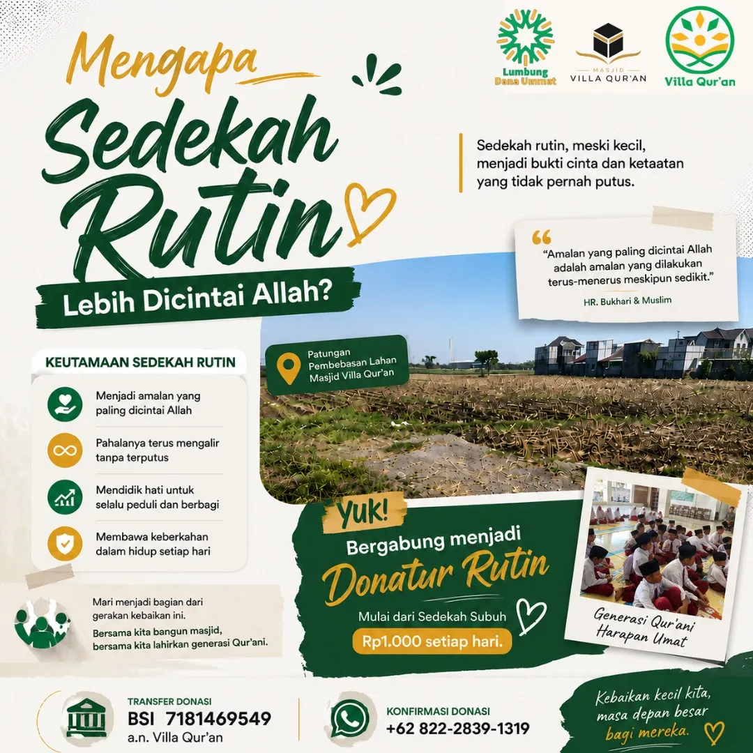Mengapa Sedekah Rutin Lebih Mencintai Allah?