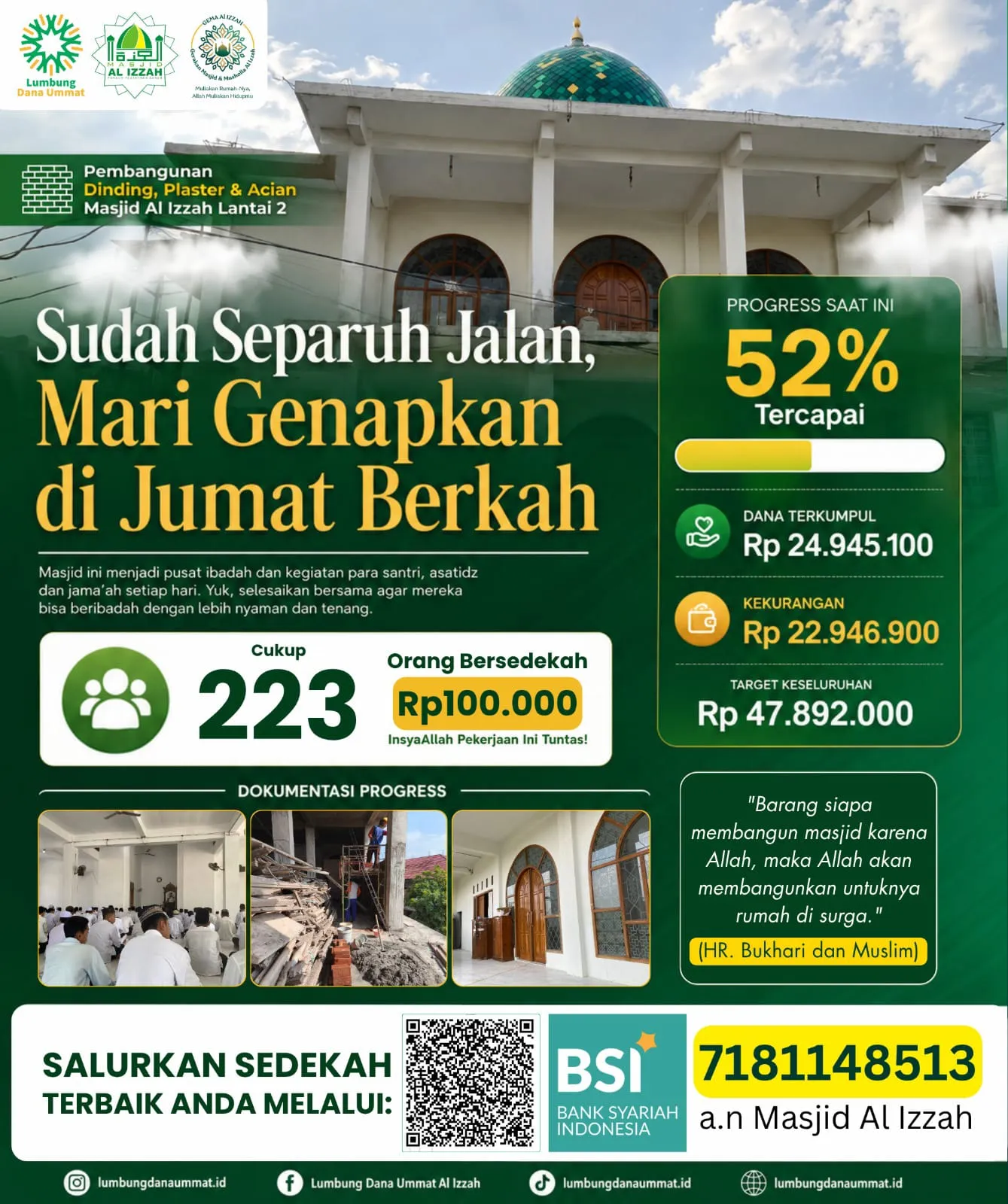 Sudah Separuh Jalan Mari Genapkan di Jum'at Berkah