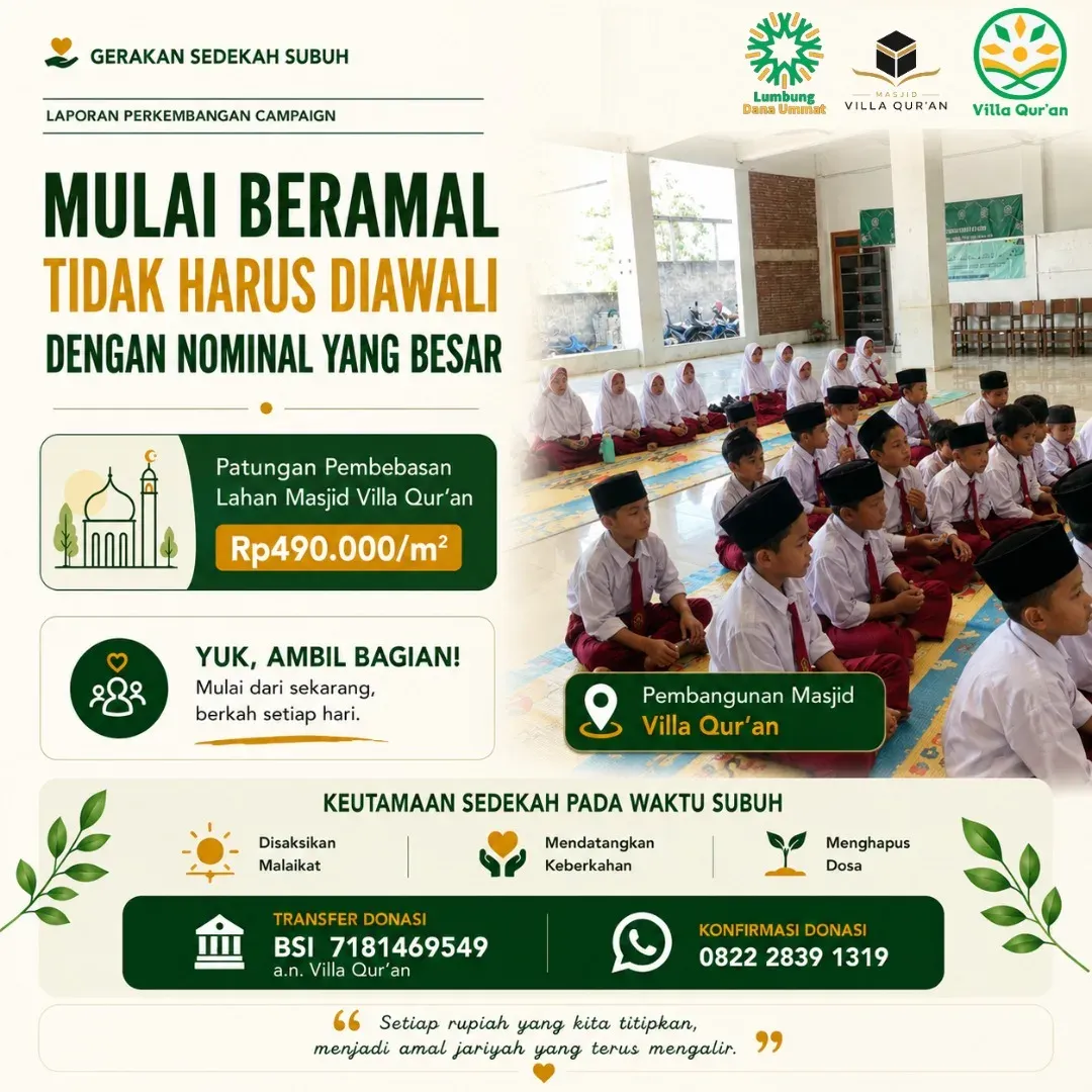 Kalau bukan dari nominal yang besar, dari mana kita memulainya?