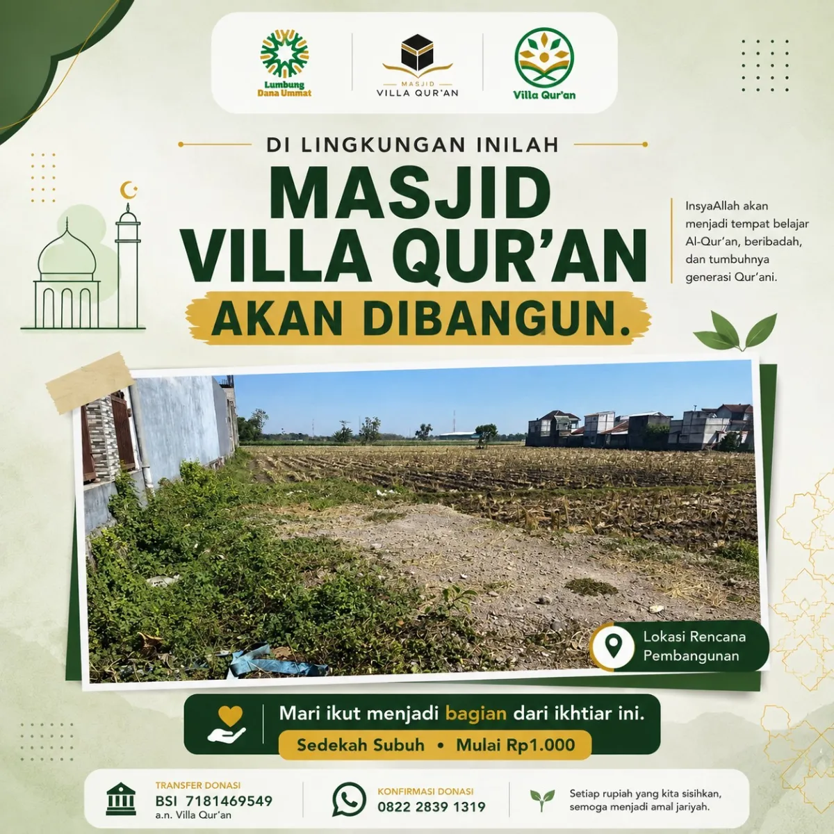 Sudahkah kita menjadikan Sedekah Subuh sebagai rutinitas?
