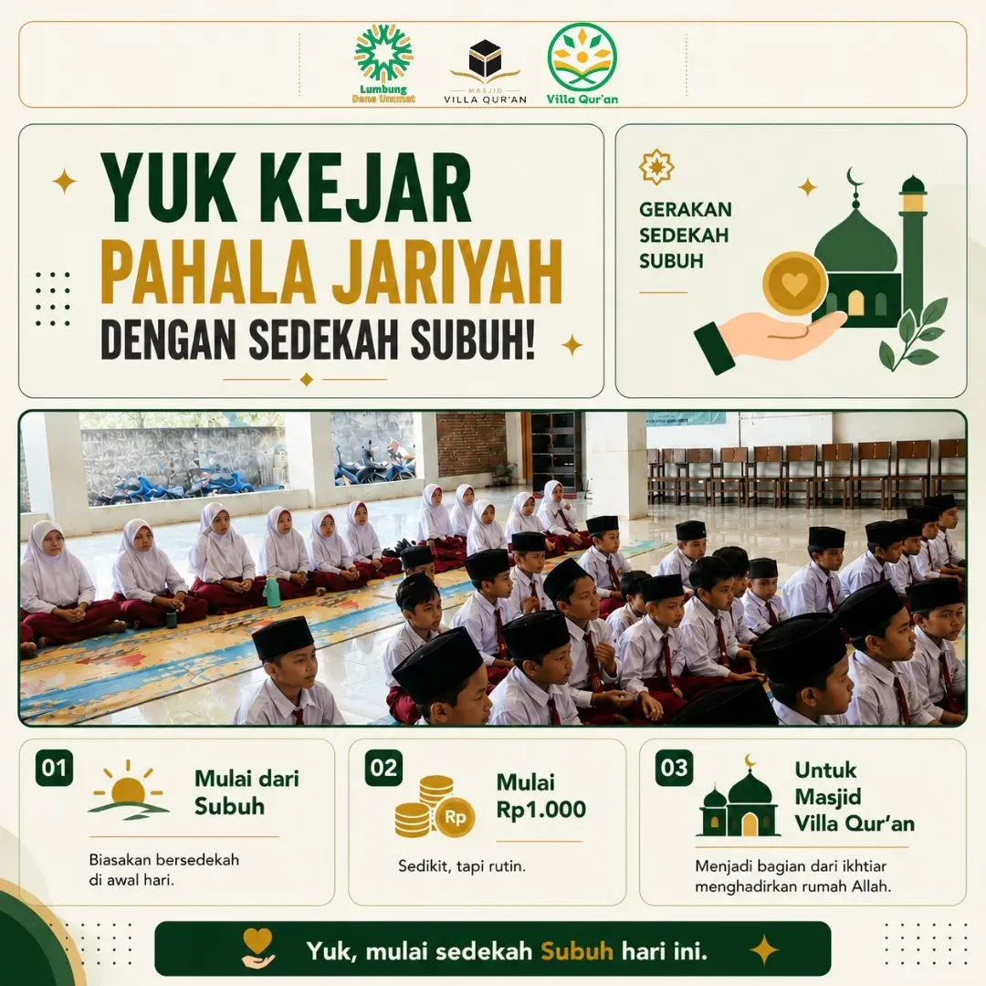 Yuk, Kejar Pahala Jariyah dengan Sedekah Subuh!