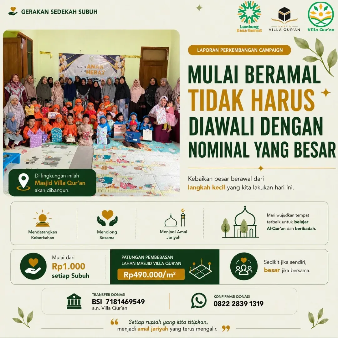 Haruskah memulai amal rutin dengan nilai yang besar?